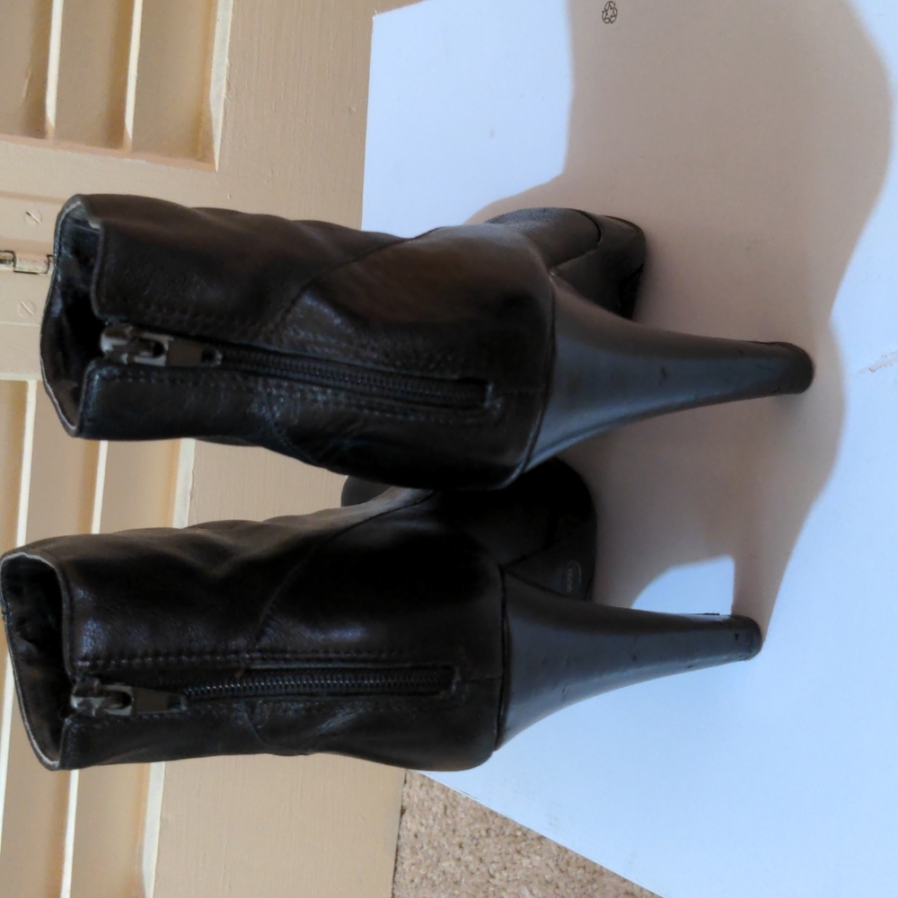 Black Platform Booties - image 2